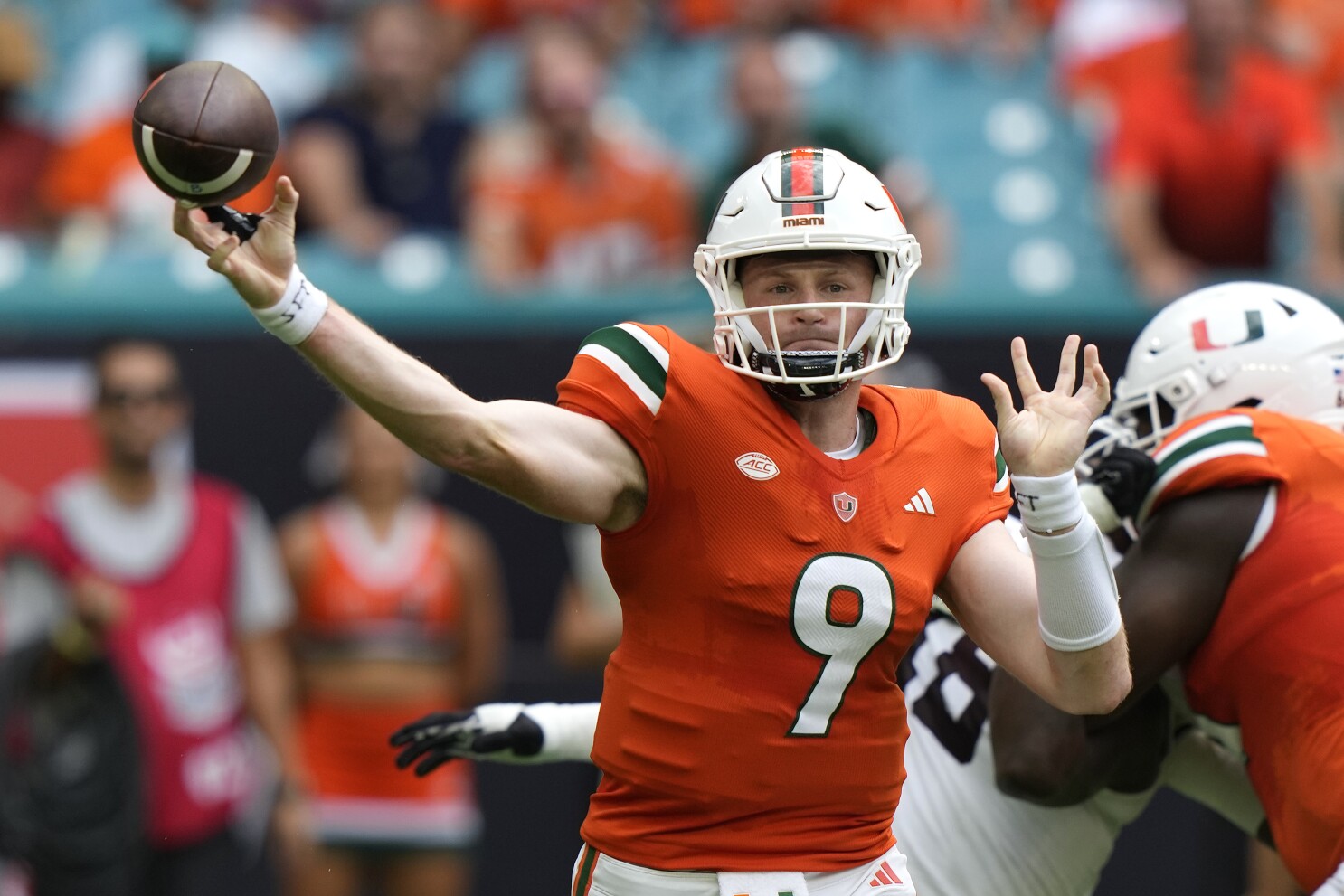 University of miami football shop score
